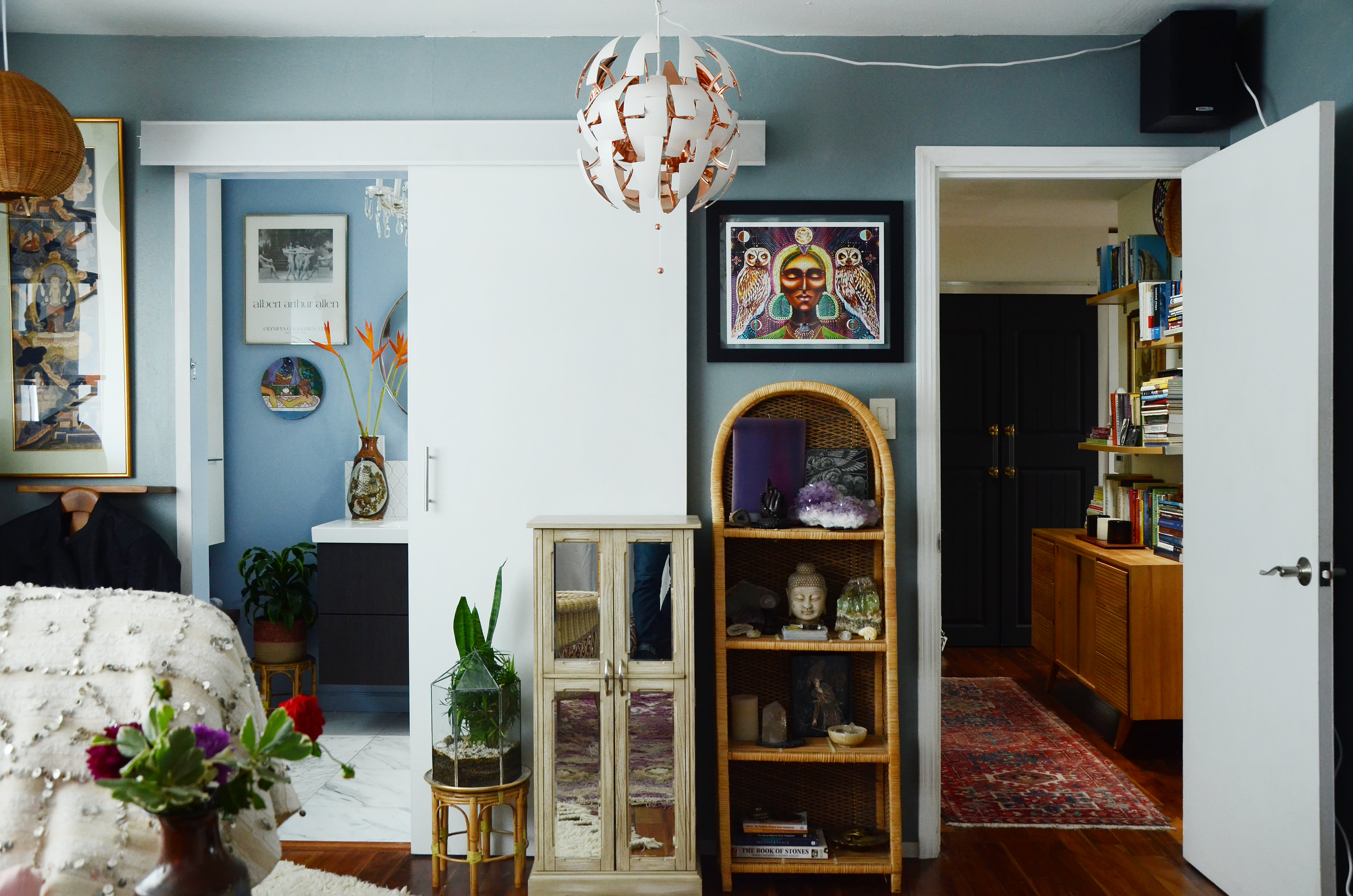 House Tour A Maximalist, Layered Lounge in Oakland Apartment Therapy